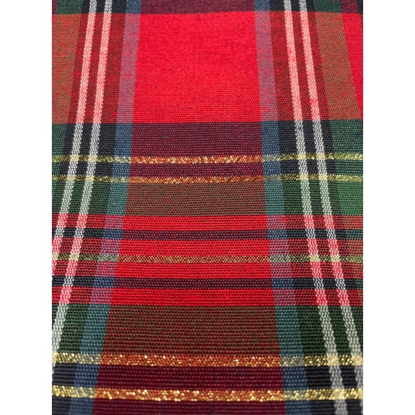 Vánoční bavlna - Vánoční kostka s lurexem