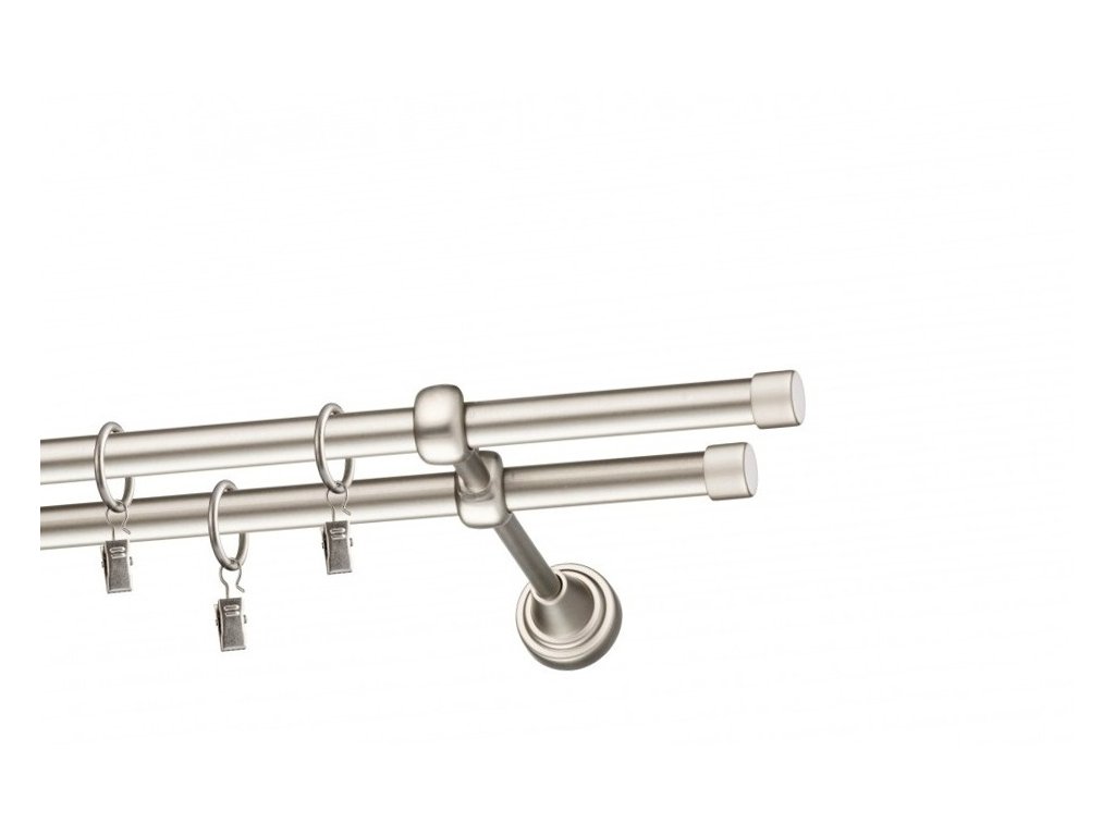 Garnýž Elegance Matný nikl, koncovka Rullo