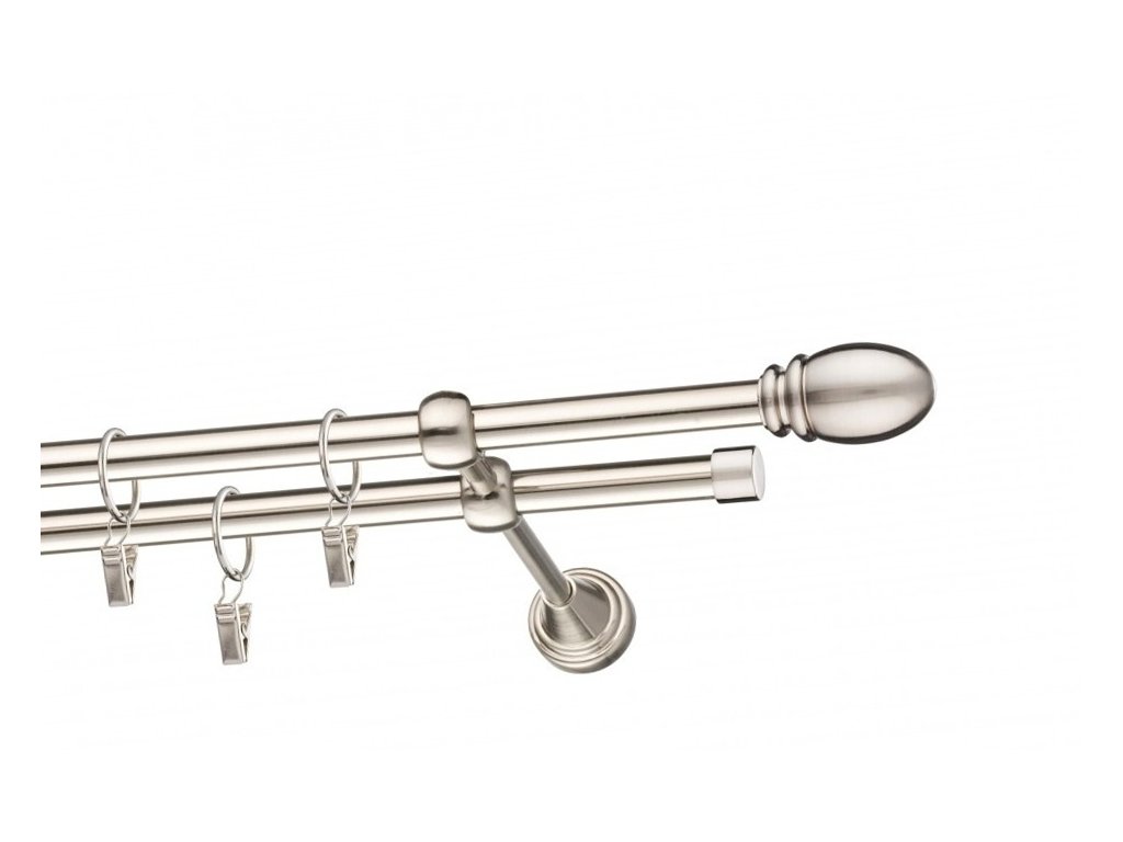 Garnýž Elegance Efekt nerez, koncovka Solla