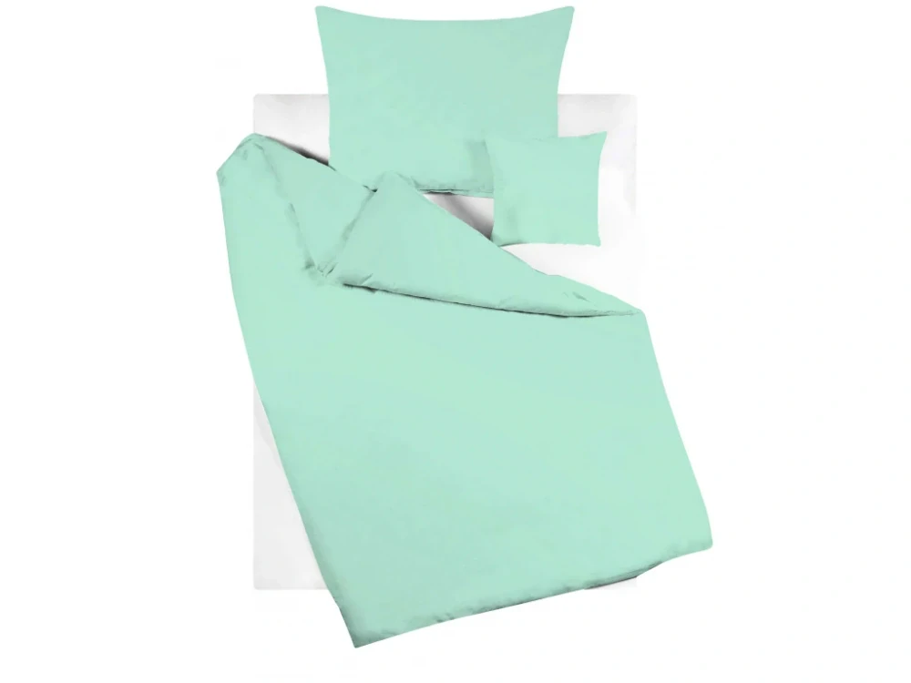 Povlečení bavlněné jednobarevné mentolové