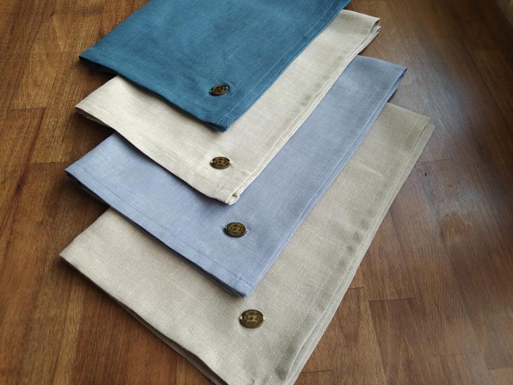 Lněná utěrka na nádobí, přírodní světlá