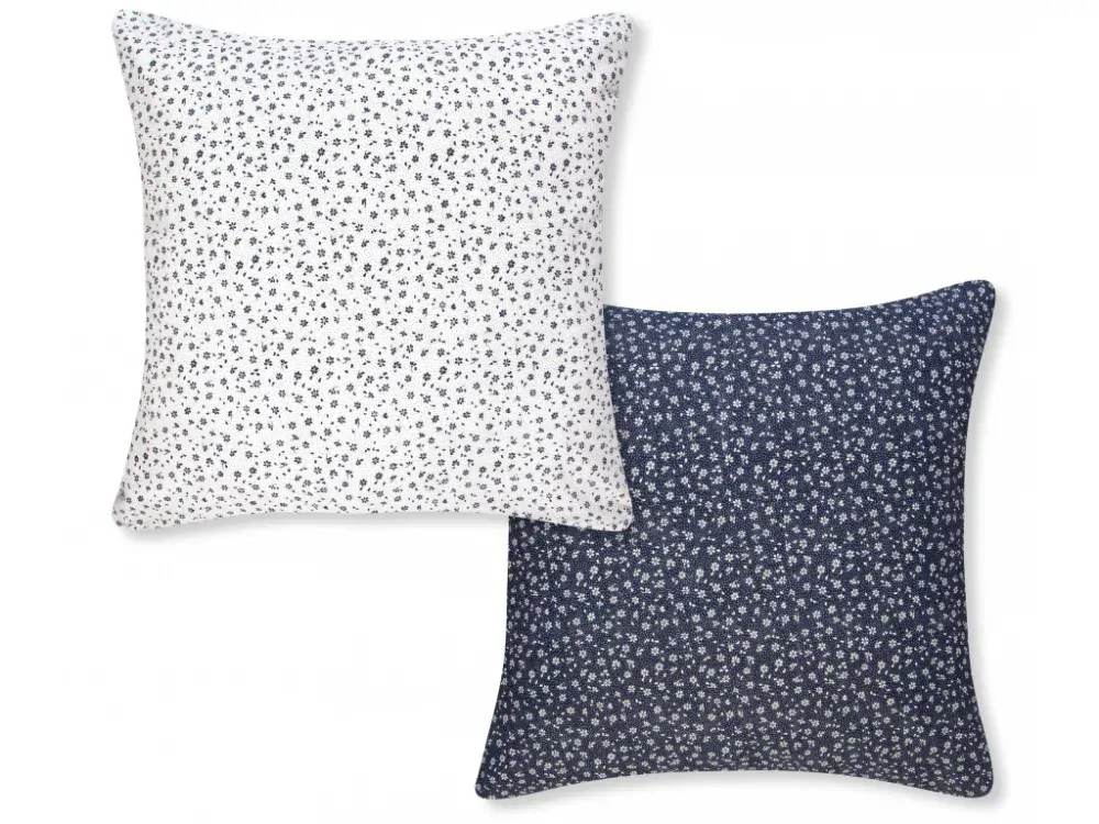 Povlečení bavlněné Kvítka tmavě modrá